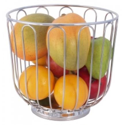 Fruit basket - chromed stainless steel