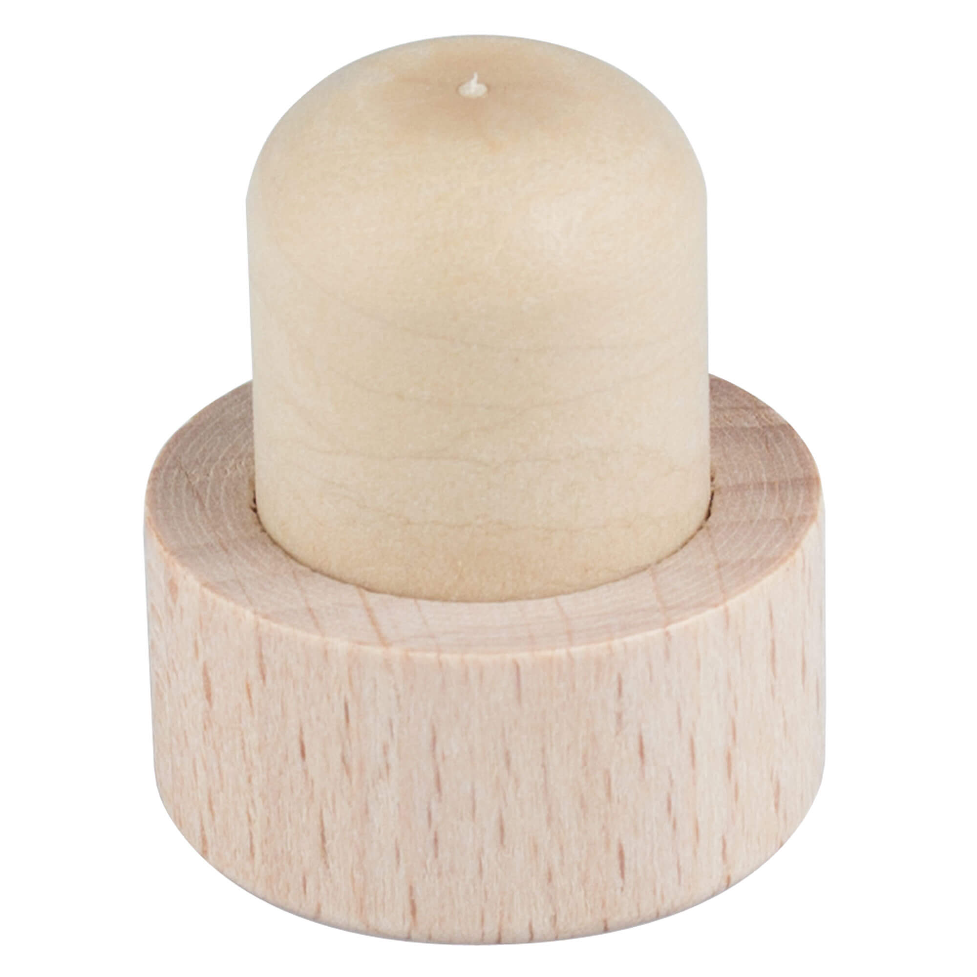 Bottle stopper PE 19mm, with wooden disc (1 pc.)
