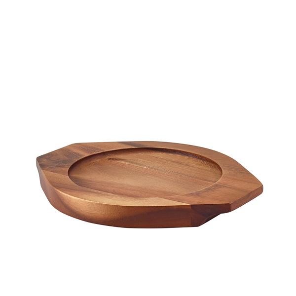 Coasters for mini frying pan, acacia wood (6 pcs.)