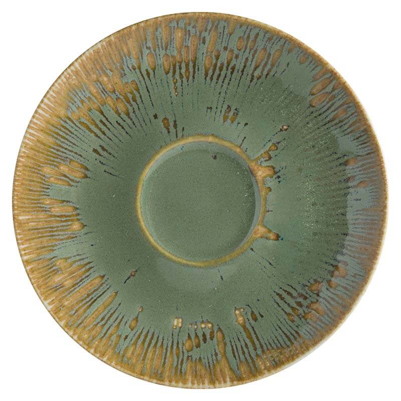 Bonna Snell Sage Rita Saucer 12cm green - 6 pcs. Bonna Snell Sage Rita Saucer 12cm green - 6 pcs.
