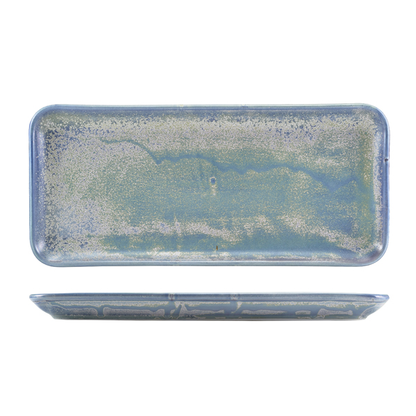 Narrow rectangular platter Terra Seafoam – 36 x 16,5 cm (3 pcs.)
