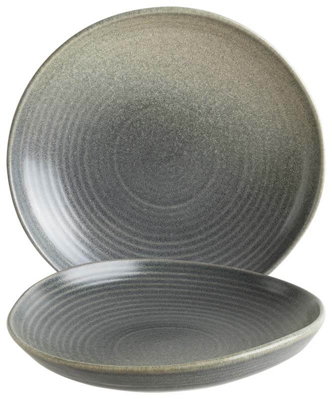 Bonna Hornfels Ripple Deep plate 19cm grey - 6 pcs. Bonna Hornfels Ripple Deep plate 19cm grey - 6 pcs.