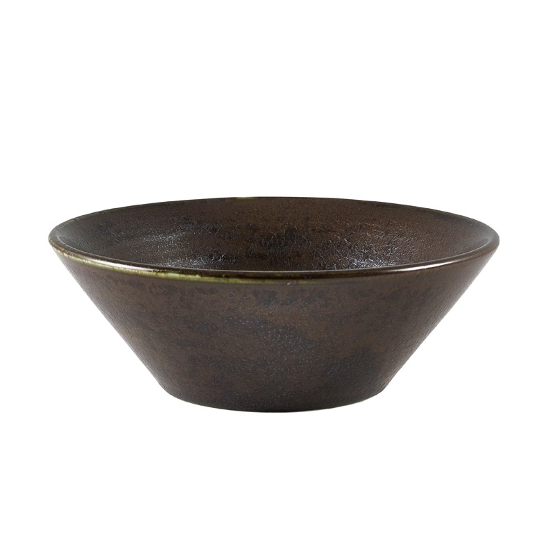 Conical bowl Terra Cinder Black – 14 cm (6 pcs.)