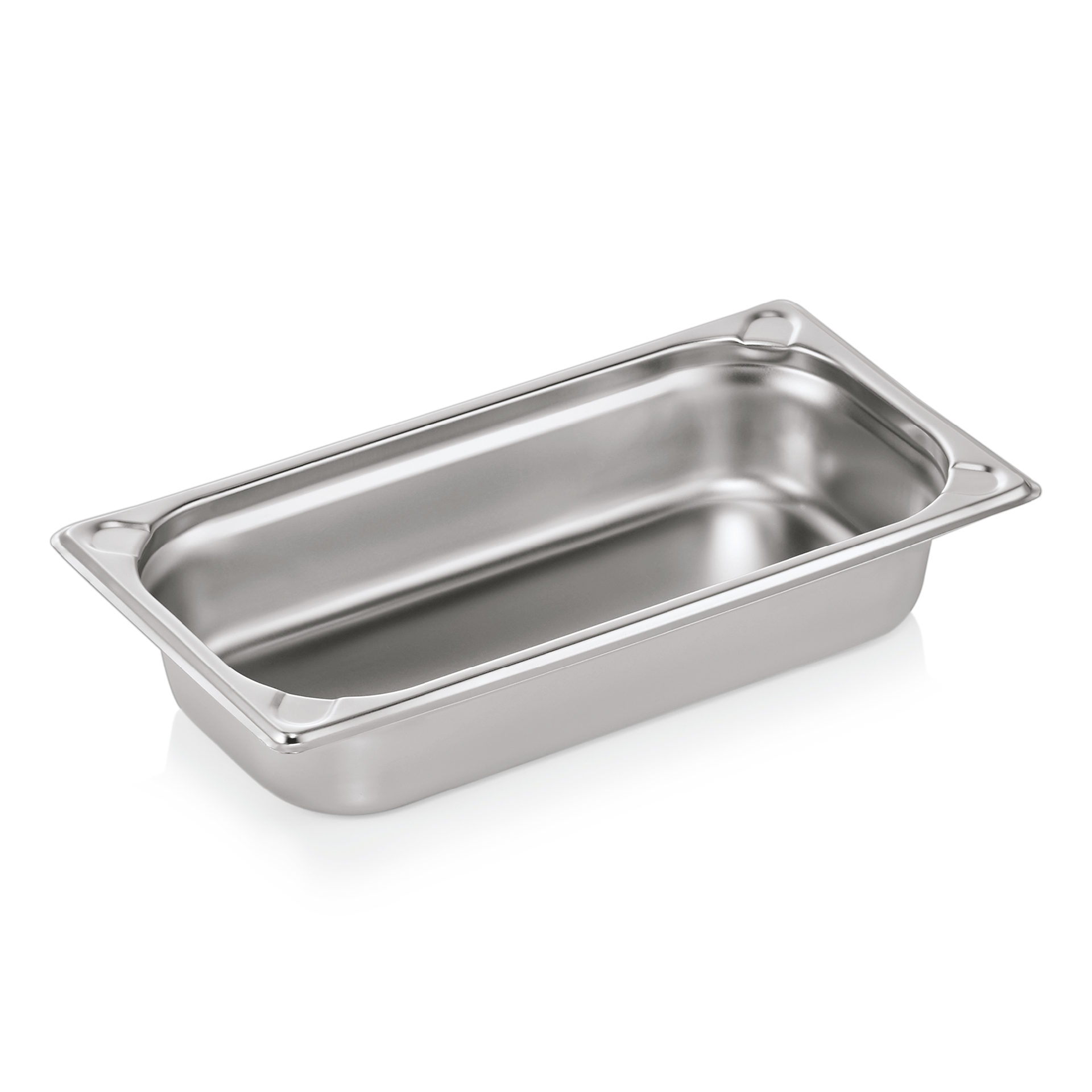 GN 1/3 container, U-shaped corners, CNS - H 6,5cm (GN CORE series) GN 1/3 container, U-shaped corners, CNS - H 6,5cm (GN CORE series)