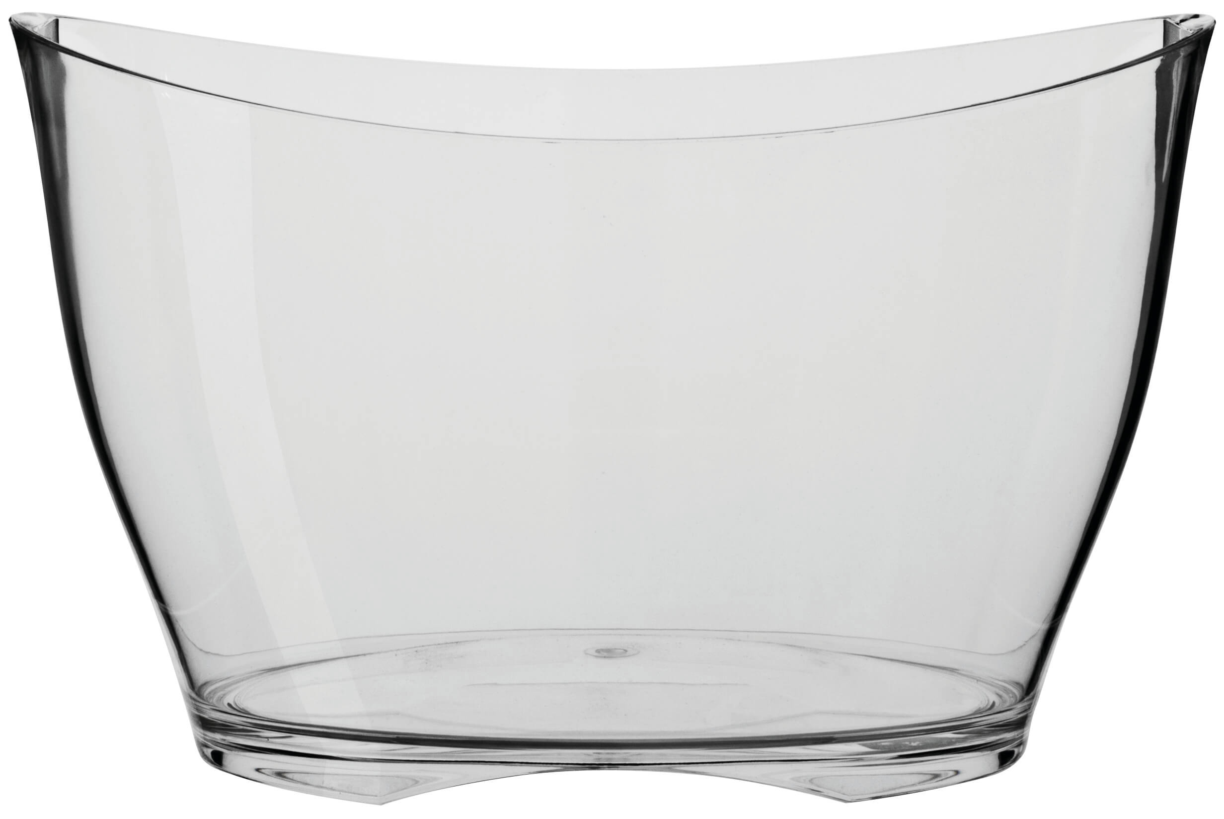 Bottle cooler Acrylic, oval - transparent (5-6 bottles)