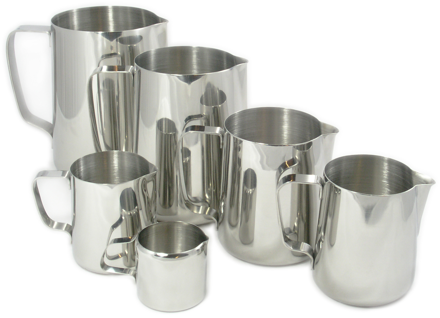 Milk jug / cream jug, stainless steel - various sizes