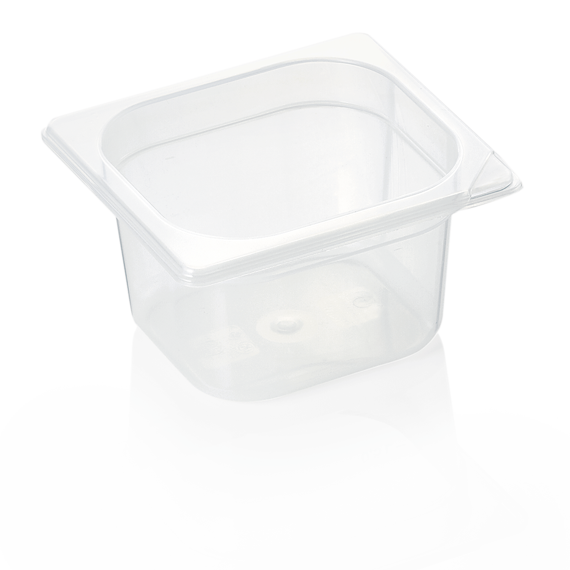 GN 1/6 container with scale, with lid, polypropylene - H 10cm (GN 89 series) GN 1/6 container with scale, with lid, polypropylene - H 10cm (GN 89 series)