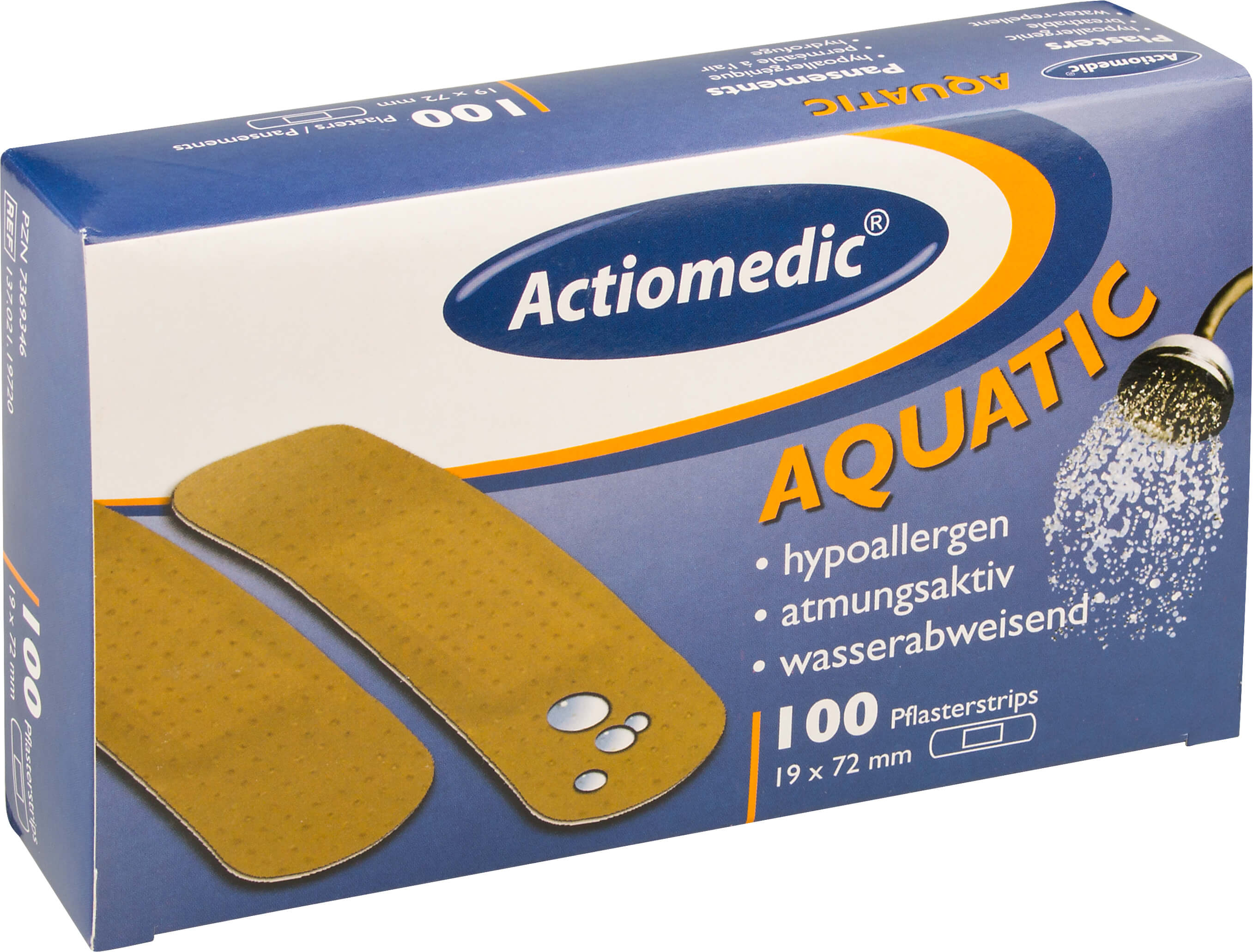 band-aid, Aquatic - Actiomedic, 19mm x 72mm, 100 pcs.