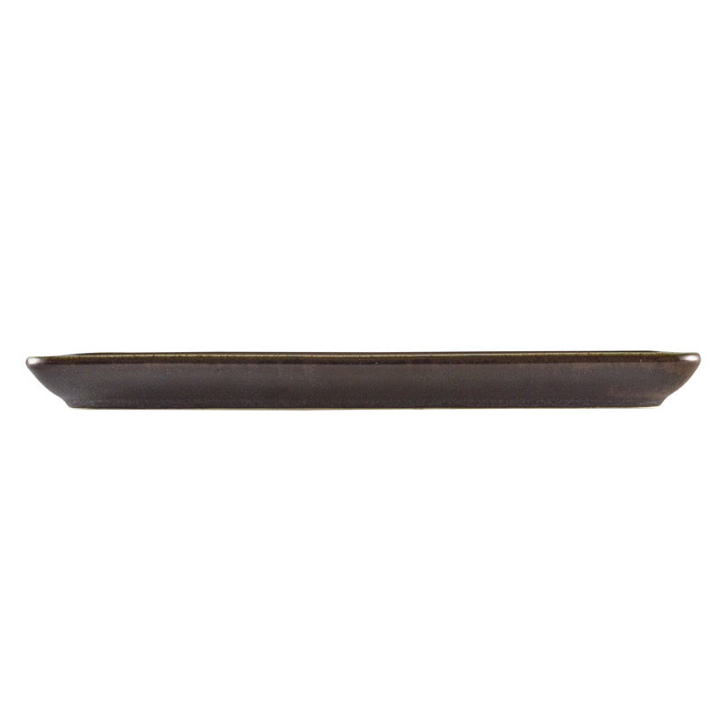 Narrow rectangular platter Terra Cinder Black - 31 x 14 cm (6 pcs.)