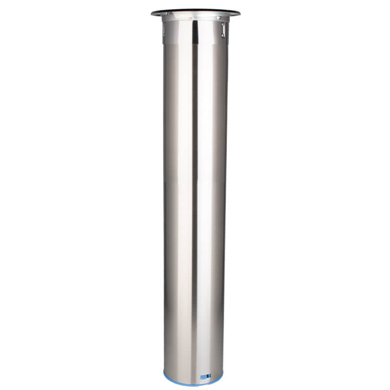 Cup dispenser, stainless steel, horizontal - medium (70-98mm cups)