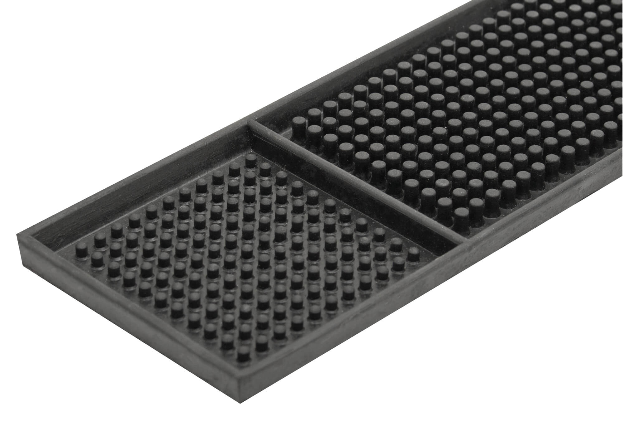 Bar mat black, with shot - 1 x 8 x 60cm