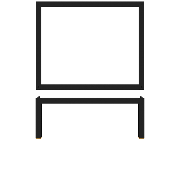 GN 1/2 Riser Luxor, black steel - 32,5x26,5x12cm GN 1/2 Riser Luxor, black steel - 32,5x26,5x12cm