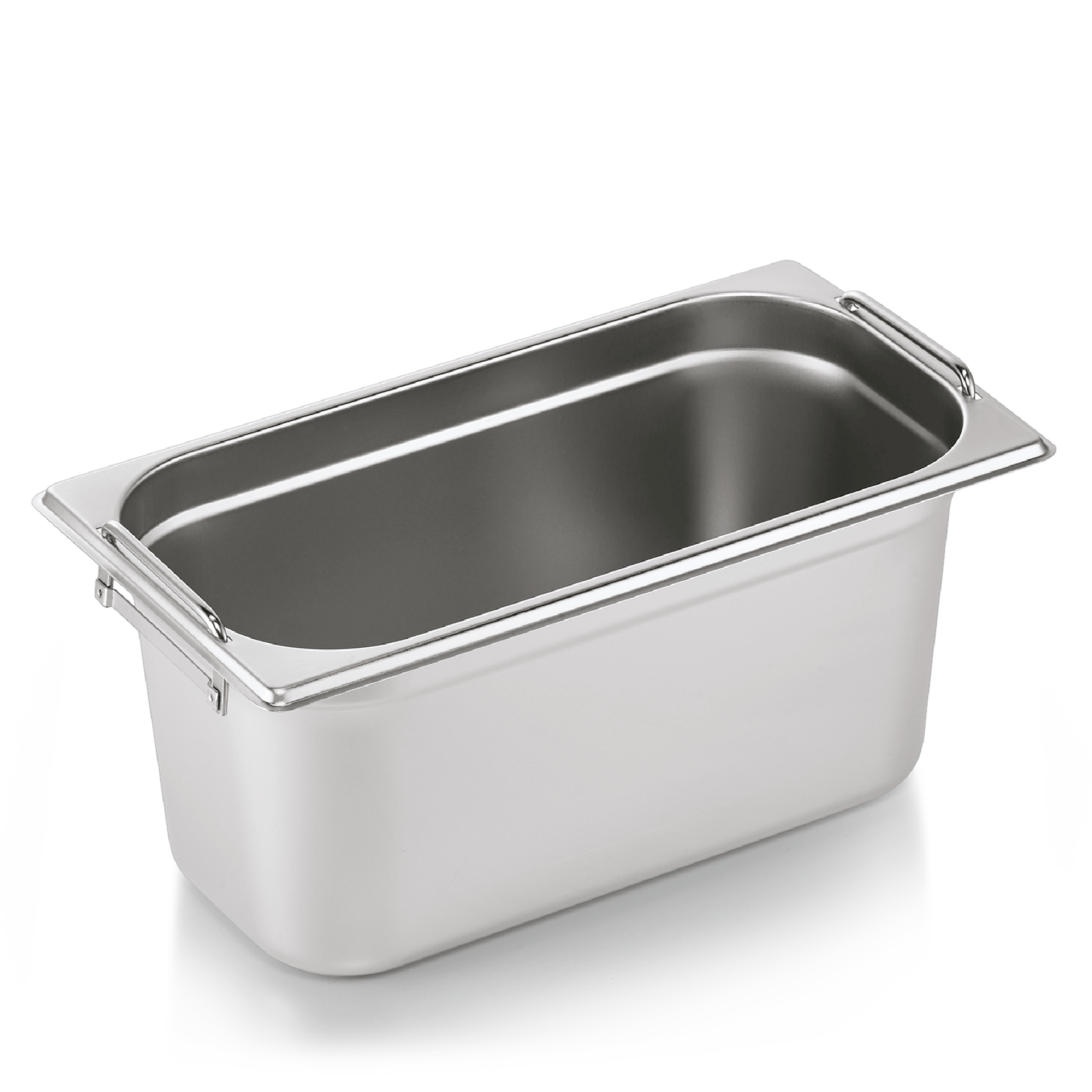GN 1/3 container, with drop handles, CNS - 15cm (GN CORE series) GN 1/3 container, with drop handles, CNS - 15cm (GN CORE series)