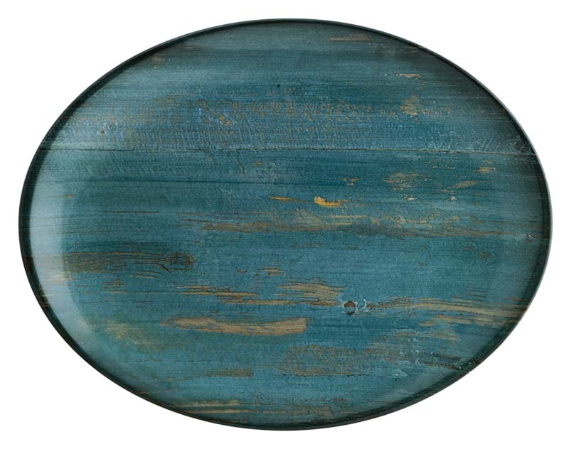 Bonna Madera Mint Moove Oval plate 31x24cm blue - 6 pcs.