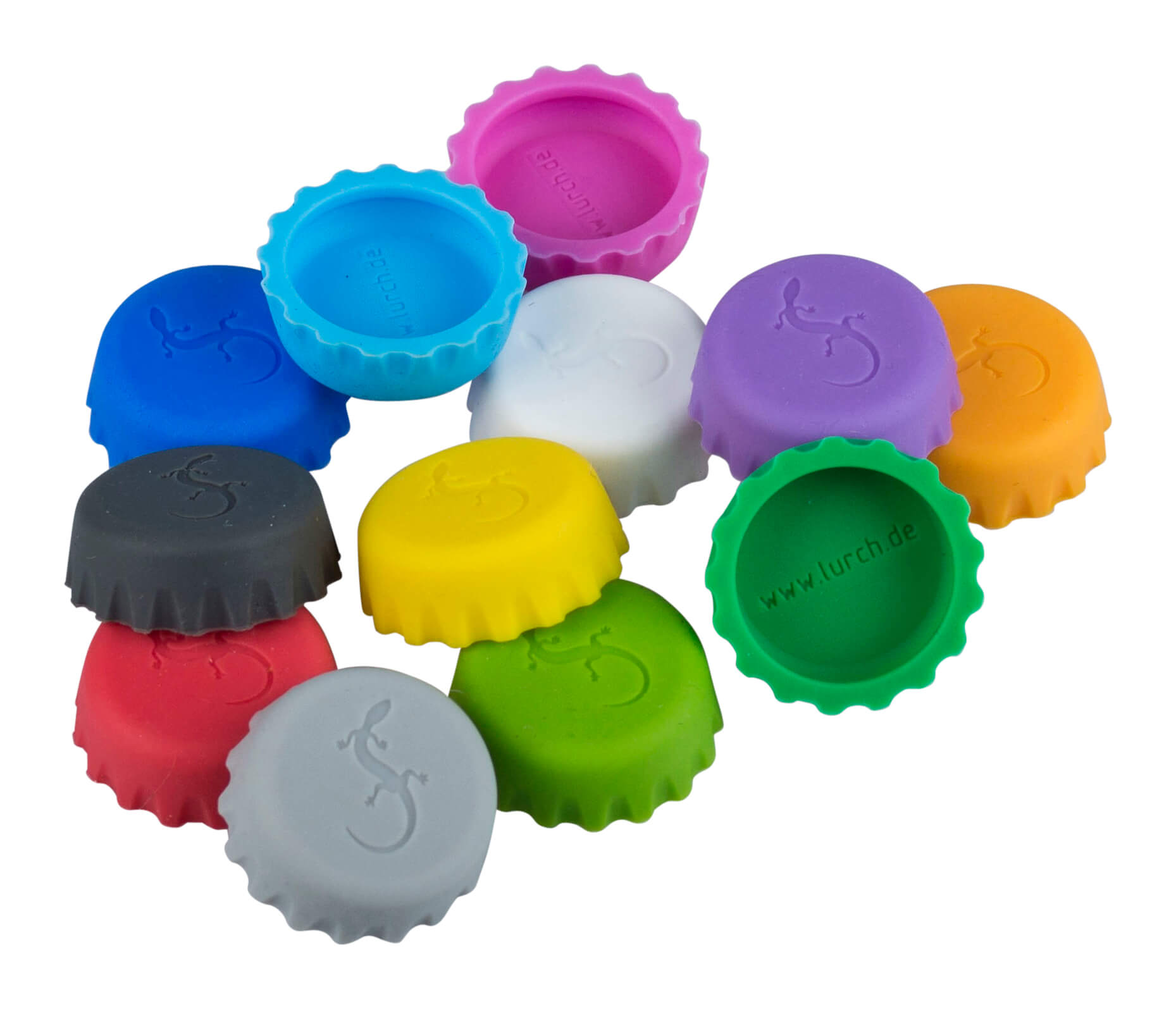 Silicone crown caps, Lurch - various colors (12 pcs.)