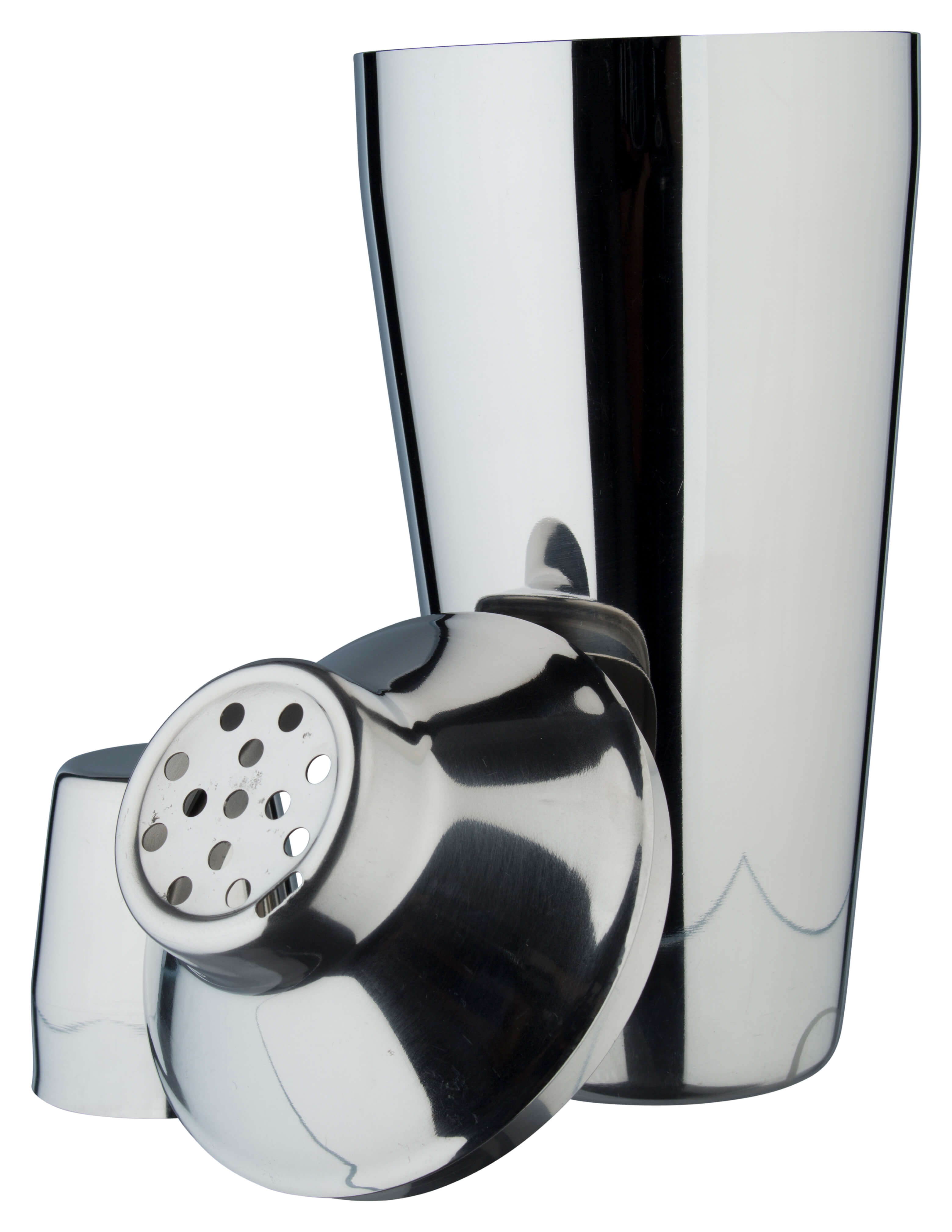 Cocktail shaker, stainless steel, tripartite, polished (750ml)