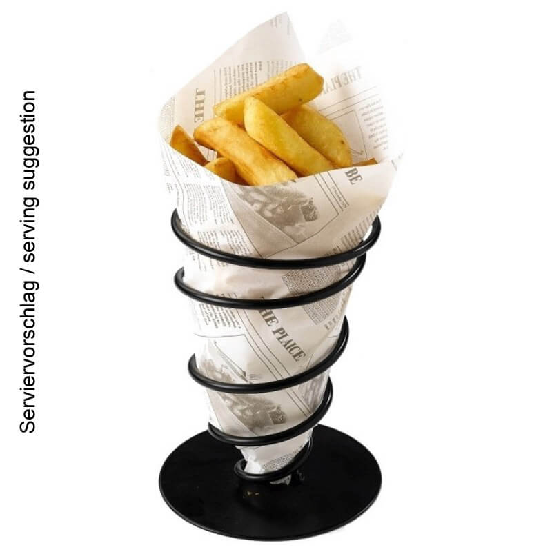 Serving Cone, black - 18cm Serving Cone, black - 18cm