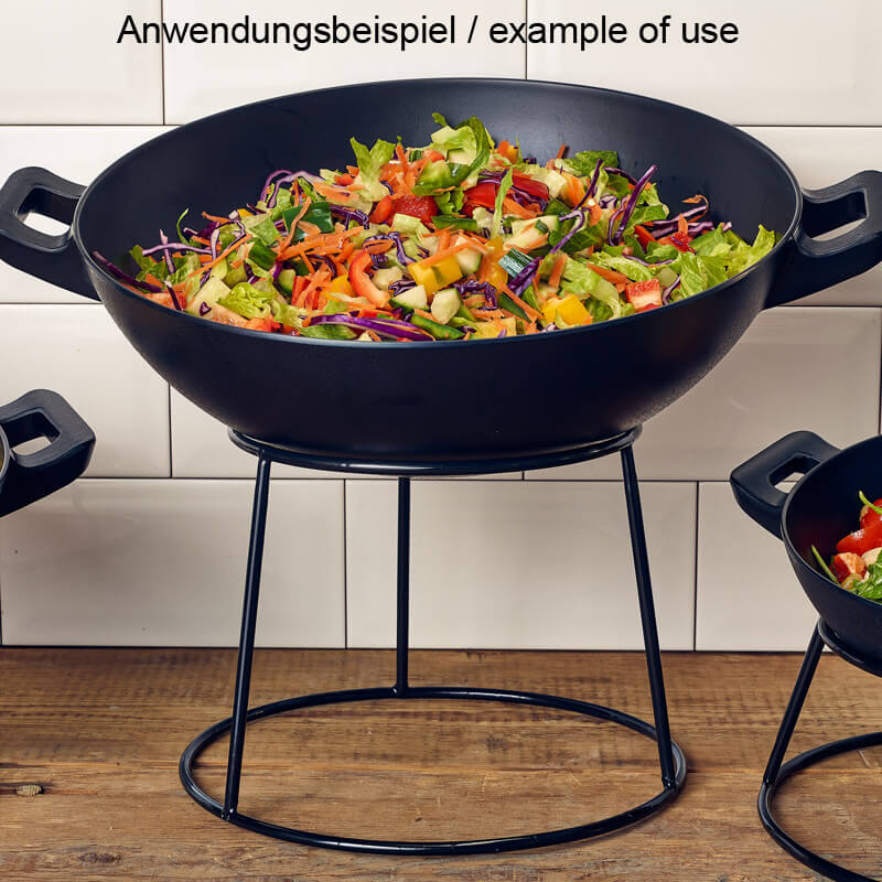 Round buffet riser, non-slip, black - 18 cm Round buffet riser, non-slip, black - 18 cm