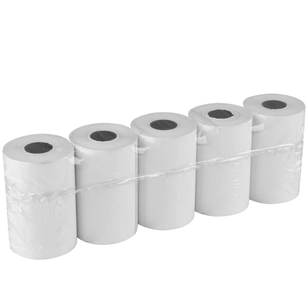 Thermal paper rolls 57mm x 18m x 12mm - 37mm diameter (5 rolls)