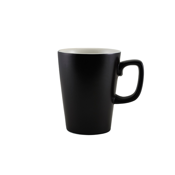 Latte mug porcelain matte black – 340 ml (6 pcs.) Latte mug porcelain matte black – 340 ml (6 pcs.)