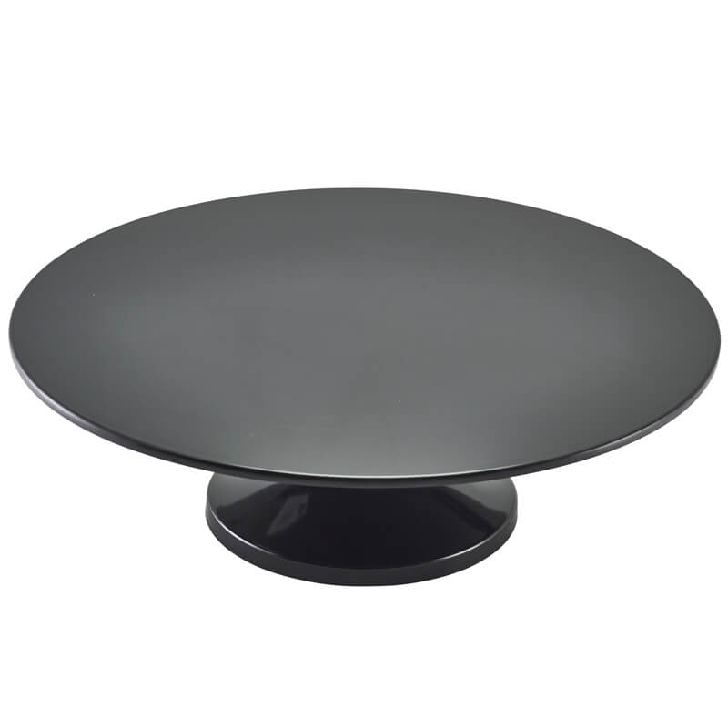 Cake stand, melamine black - 33cm Cake stand, melamine black - 33cm