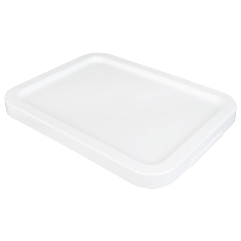 Lid for stackable container, polypropylene, 39,5 x 29,5 cm - white