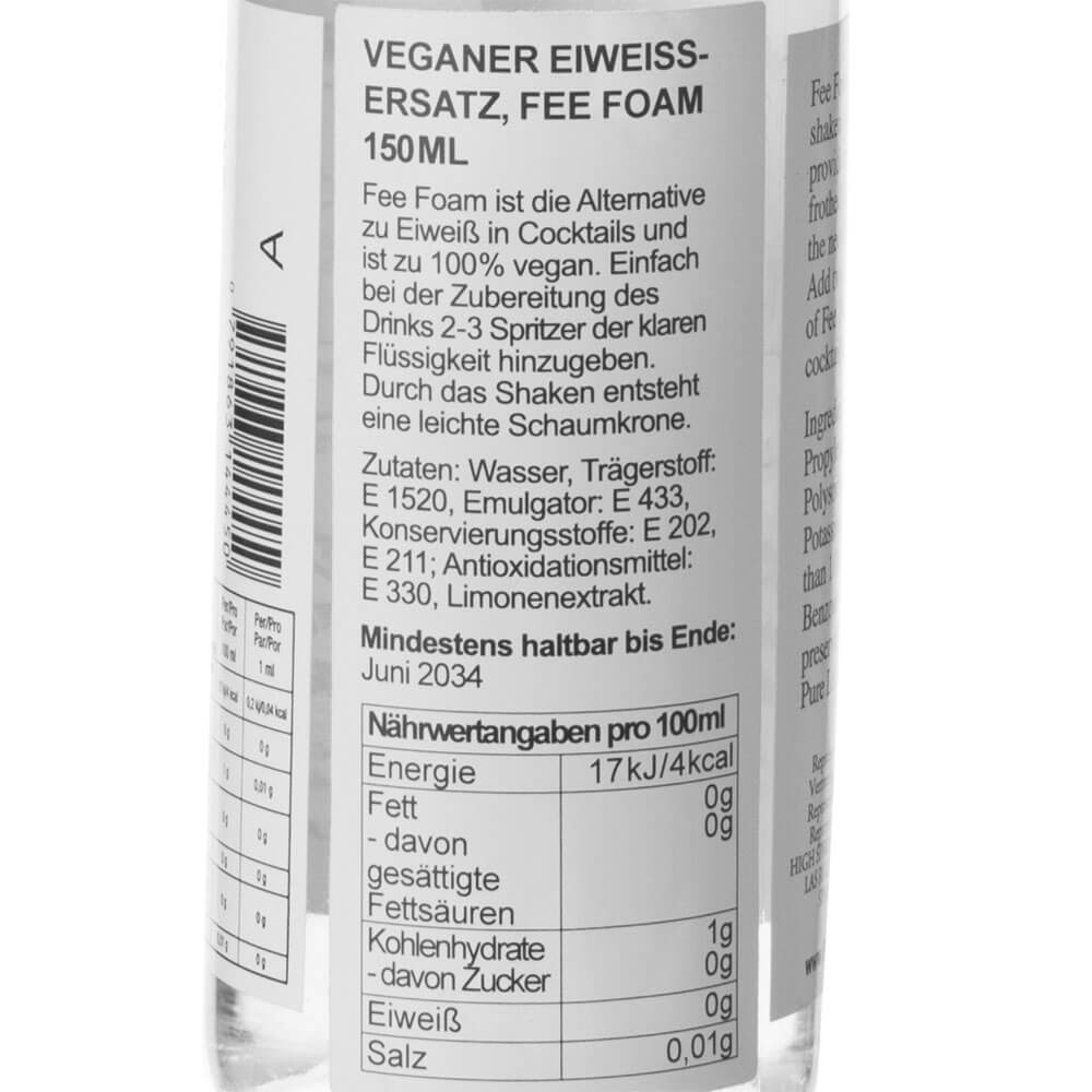 Fee Foam protein replacement - Fee Brothers (150ml) Fee Foam protein replacement - Fee Brothers (150ml)