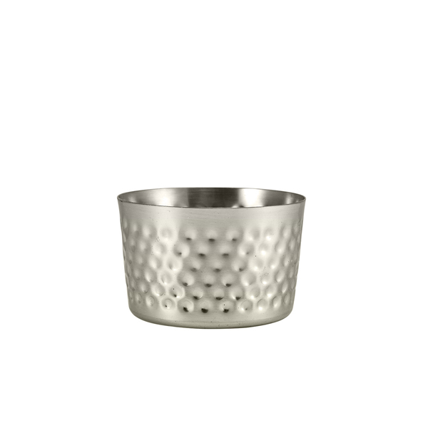 Mini Serving Cup, hammered stainless steel - 8x5cm (12 pcs.)