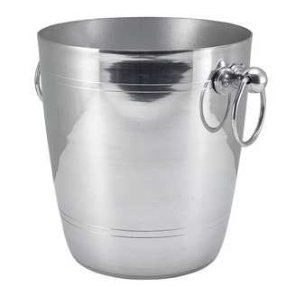 Wine bucket, aluminum, ring handles - 5,0l Wine bucket, aluminum, ring handles - 5,0l