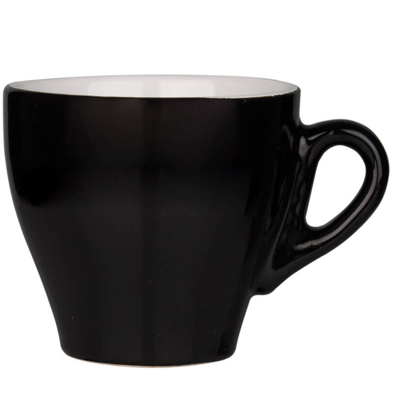 Cappuccino cup black - 160ml (6 pcs.)
