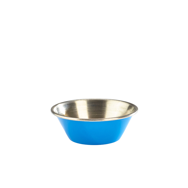 Ramekin, stainless steel, blue - 43ml (24 pcs.)