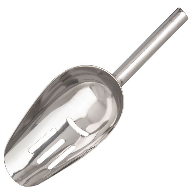 Ice scoop, stainless steel, slotted - 0,35l Ice scoop, stainless steel, slotted - 0,35l