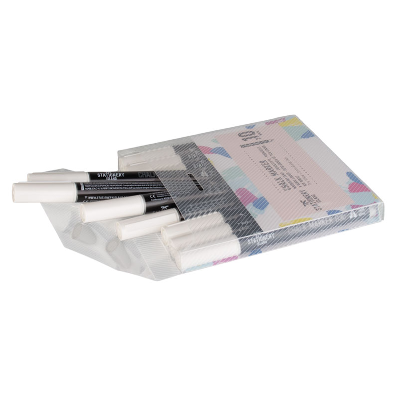 Chalk marker D30, 3mm round - white (10 pcs.)