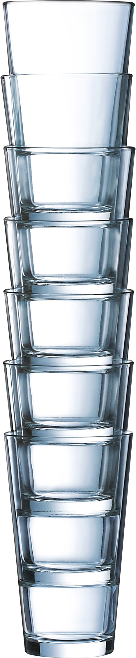 6 Whisky glasses, StackUp Arcoroc