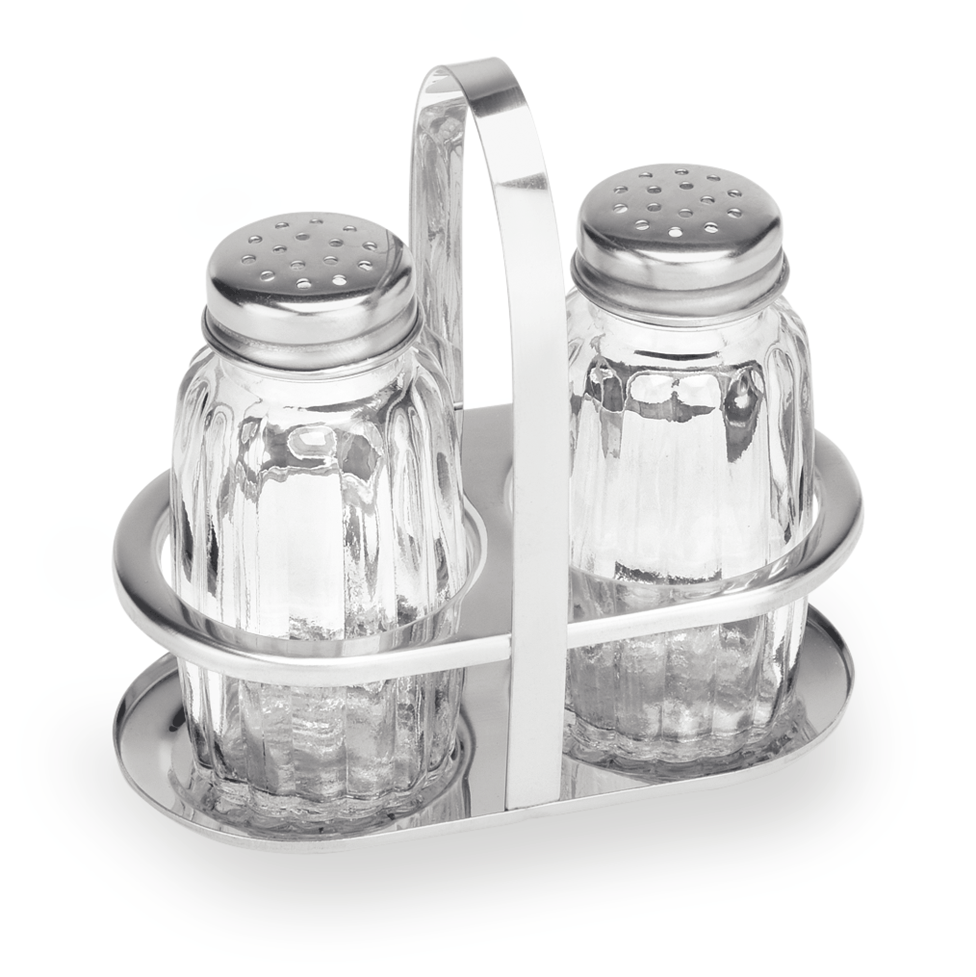 Cruet with salt and pepper shakers