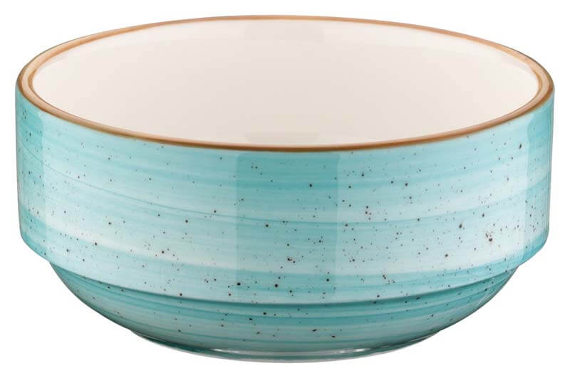 Bonna Aura Aqua Banquet Stackable bowl 14cm turquoise - 12 pcs. Bonna Aura Aqua Banquet Stackable bowl 14cm turquoise - 12 pcs.