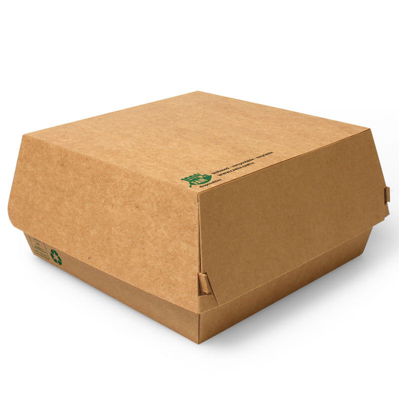 Burger box XXL, cardboard brown - 9x18,5x18,5cm (25 pcs.) Burger box XXL, cardboard brown - 9x18,5x18,5cm (25 pcs.)