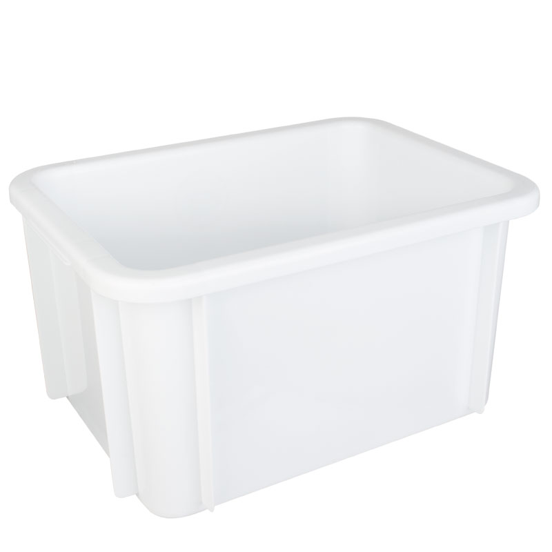 Stacking container, polypropylene white - 15l / 39,5x29,5x21,5cm