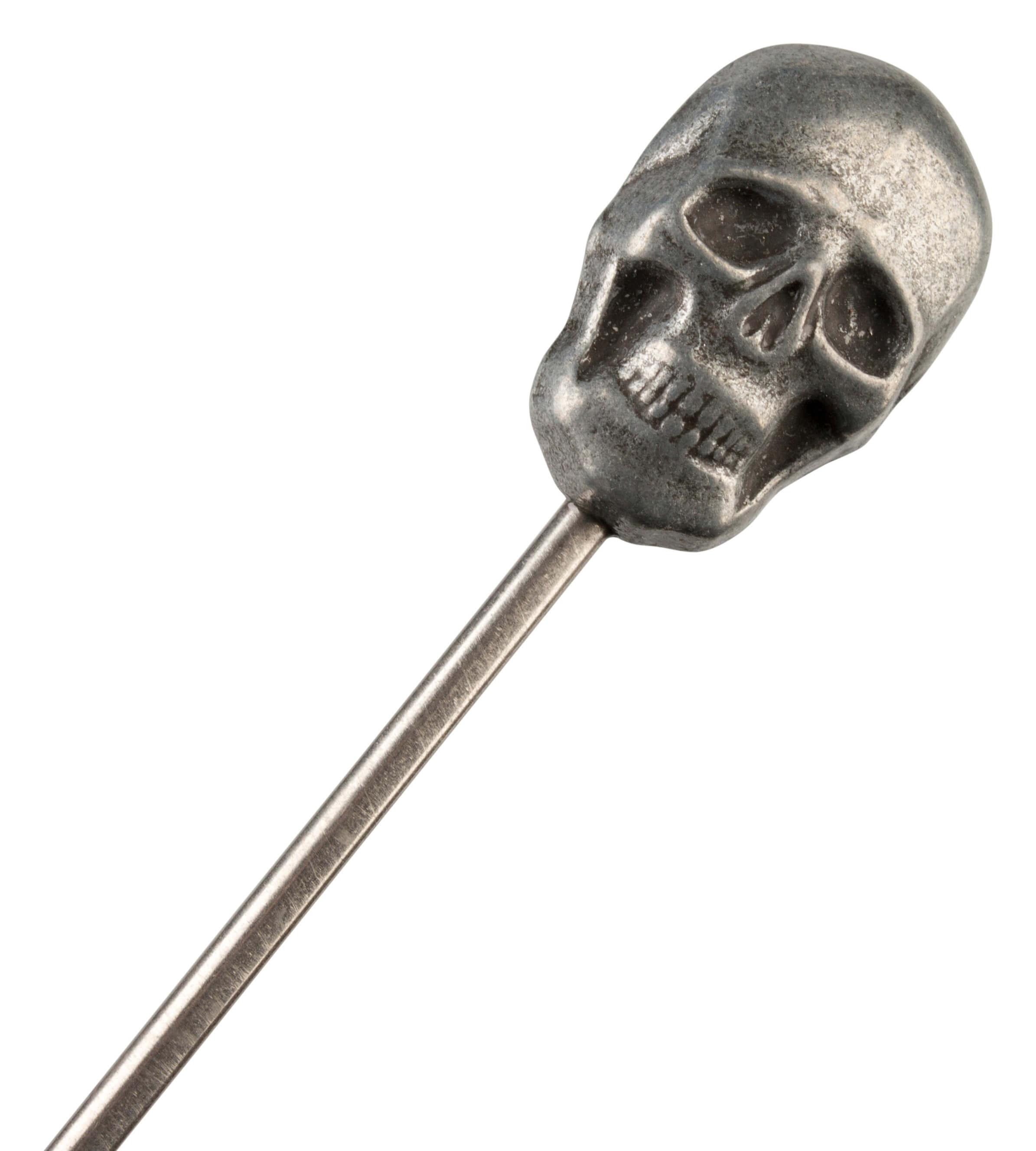 Cocktail skewer, metal - Skull (10 pcs.)
