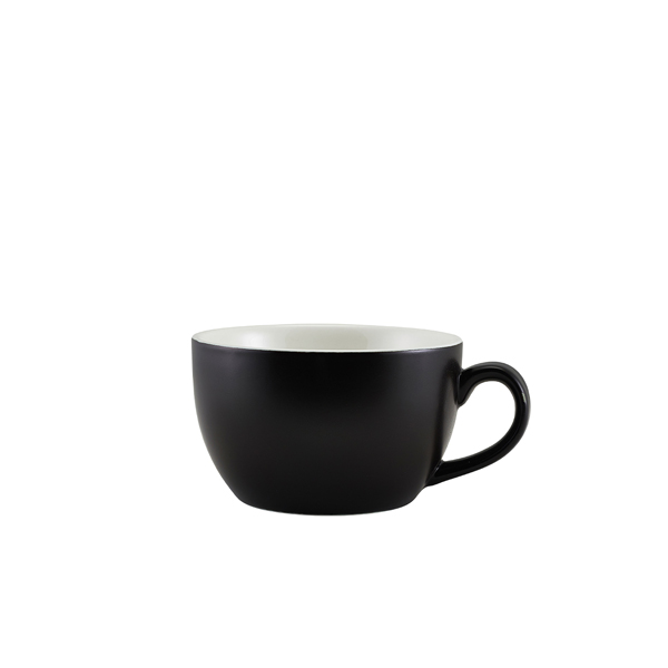 Cappuccino cup porcelain matte black – 250 ml (6 pcs.)
