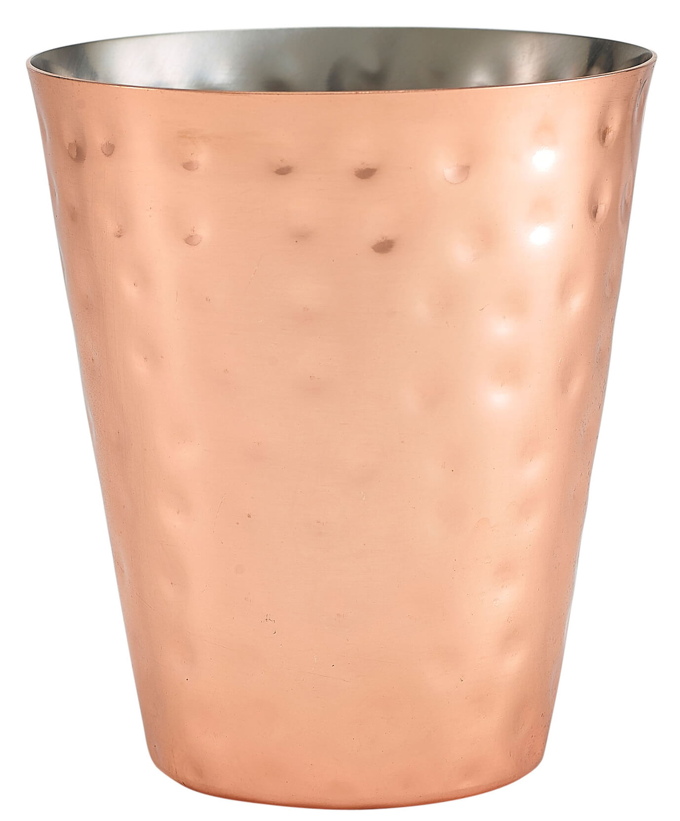 Stainless steel cup, hammered copper-colored - 410ml