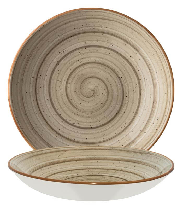Bonna Aura Terrain Bloom Deep plate 28cm beige - 6 pcs. Bonna Aura Terrain Bloom Deep plate 28cm beige - 6 pcs.