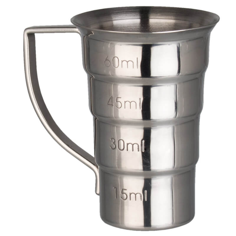 Jigger with handle, stainless steel (60ml/2oz) Jigger with handle, stainless steel (60ml/2oz)