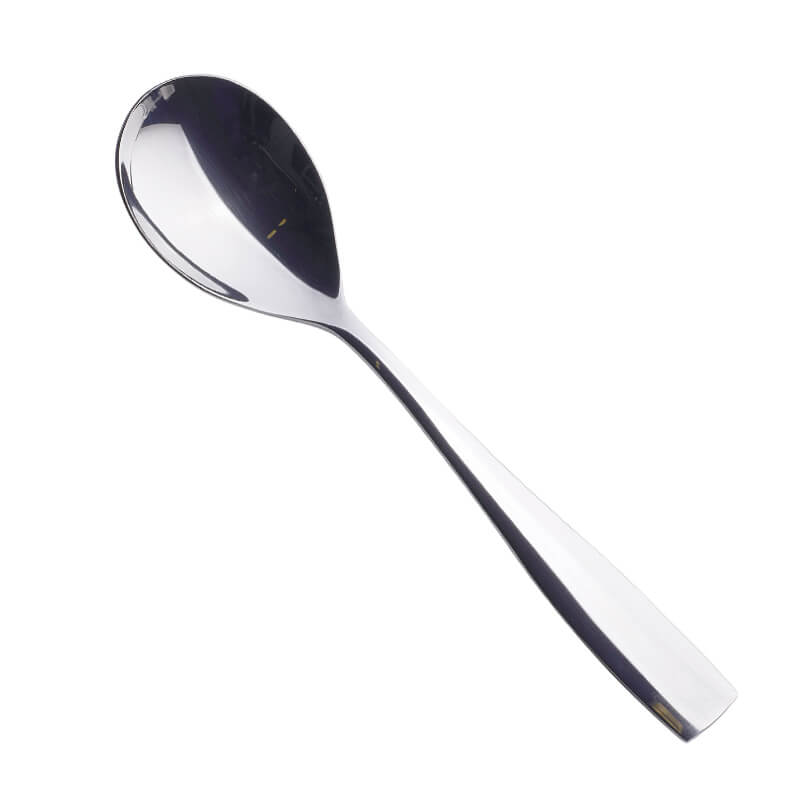 Dessert Spoon Square - stainless steel (12 pcs.)