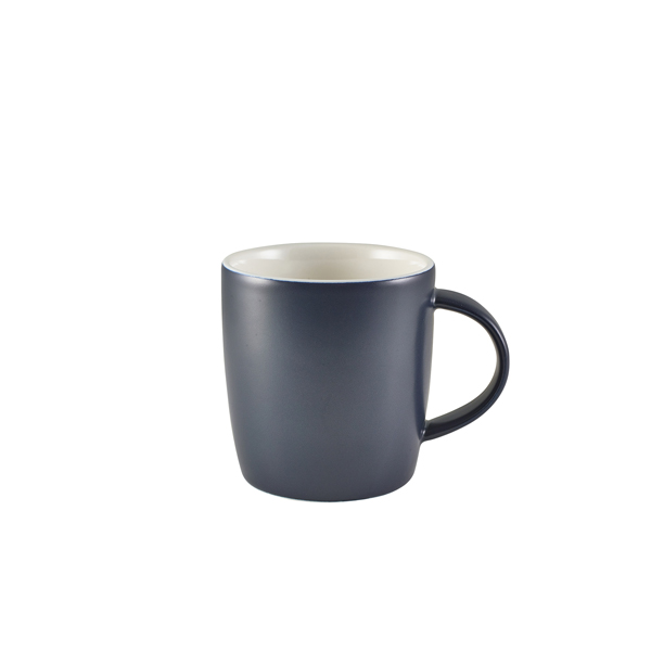 Latte mug porcelain matte blue – 350 ml (6 pcs.)