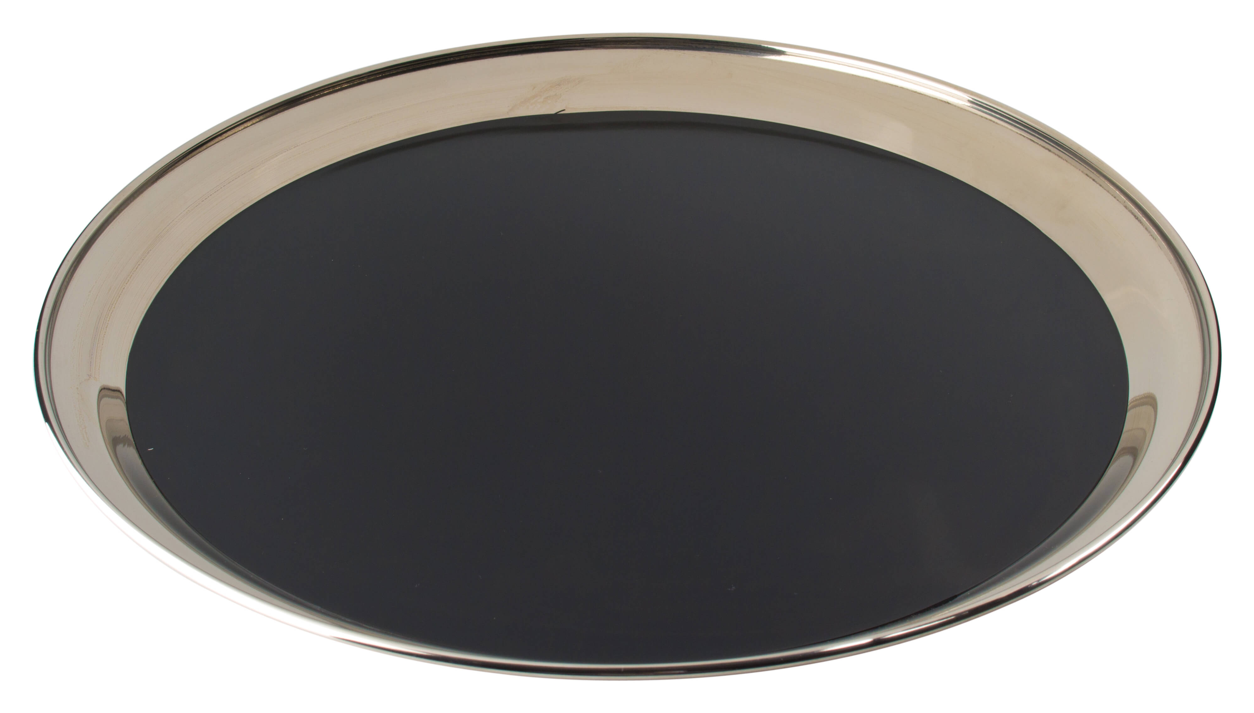 Service Tray, Stainless Steel / Vinyl, 36cm