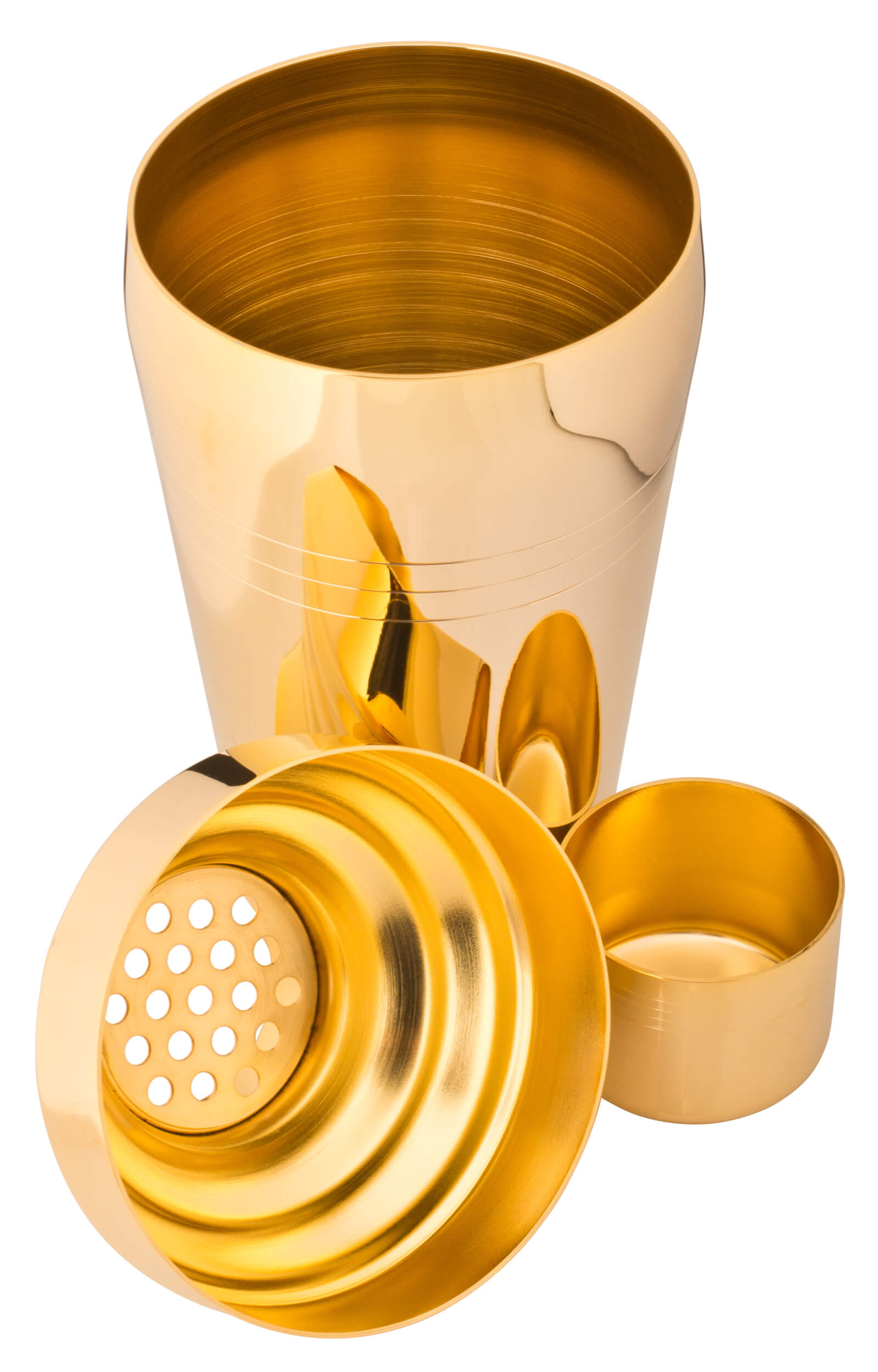 Tripartite Cocktailshaker Yukiwa Baron, golden - 510ml