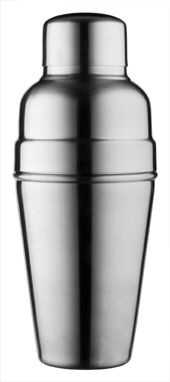 Cocktail shaker, BAR AID, dull stainless steel, tripartite (500ml)
