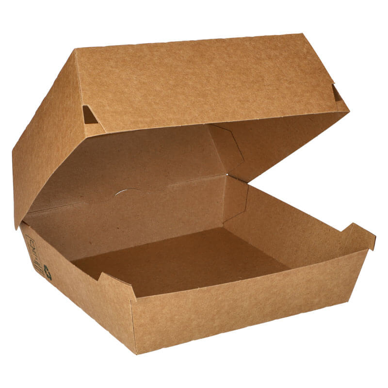 Burger box XXL, cardboard brown - 9x18,5x18,5cm (25 pcs.) Burger box XXL, cardboard brown - 9x18,5x18,5cm (25 pcs.)