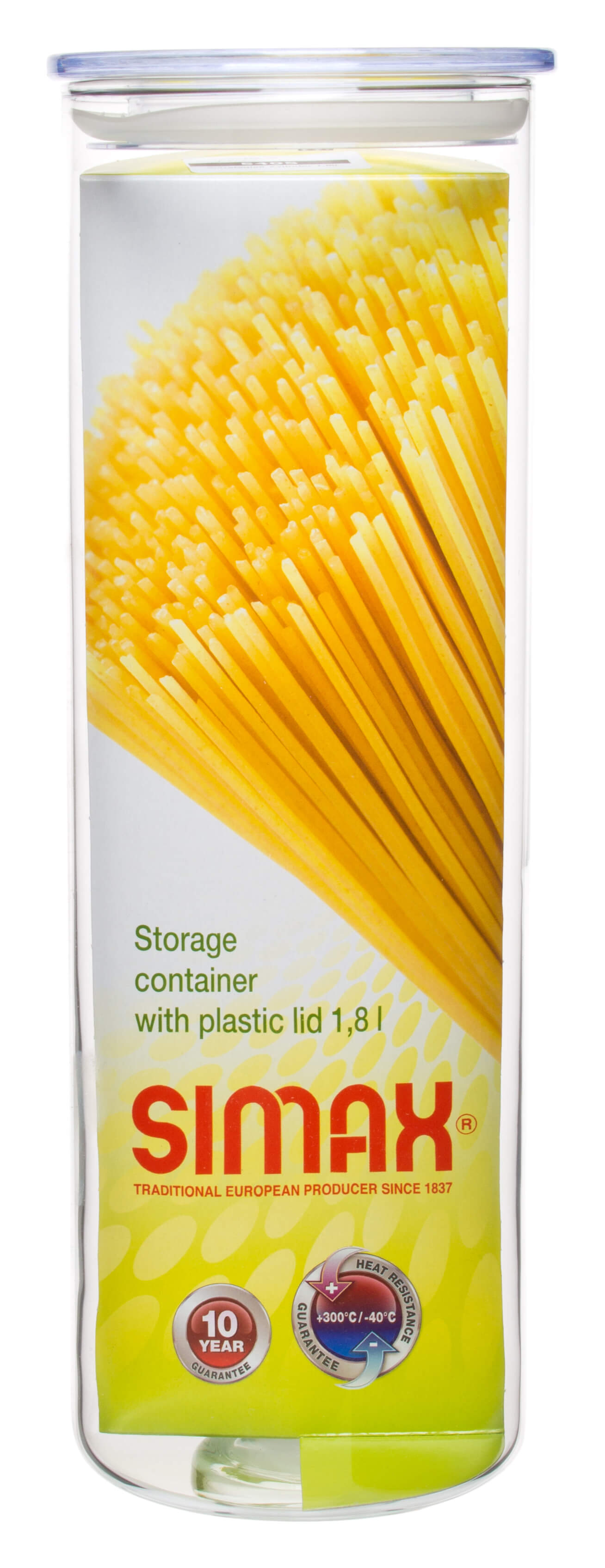 Food Storage Glass with Plastic Lid, Simax - 1,8l